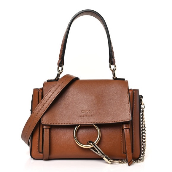 Chloe Faye Day Mini, Tan Brown Leather Crossbody Bag, Amazing Condition - Picture 2 of 16